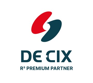 Premium Partner Logo DE-CIX als Premiumpartner