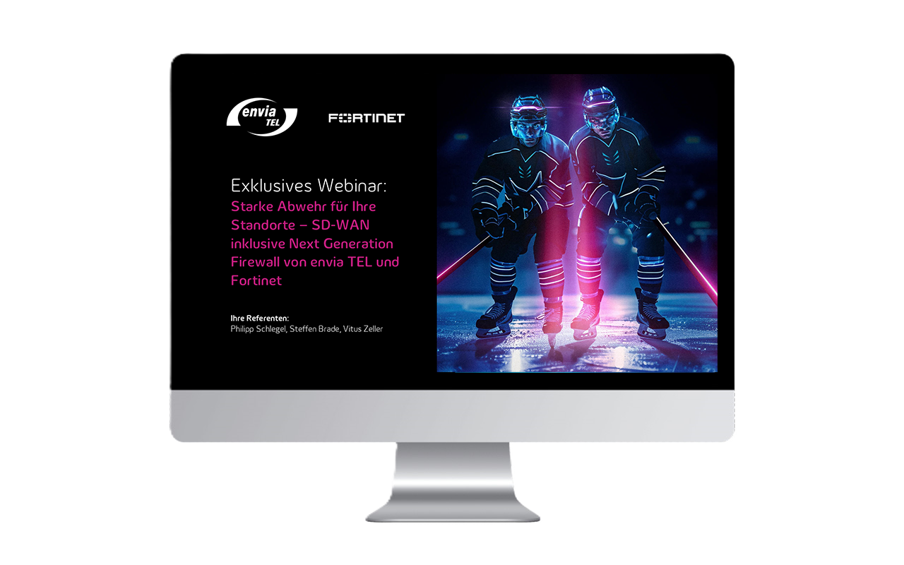 Cybersecruity-webcast Monitoransicht eines Computers mit Webinar Titelbild