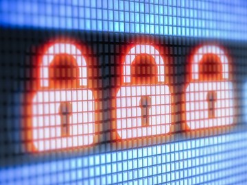 Abwehrmethoden Digitale Schloss-Symbole