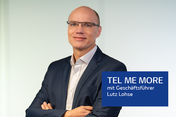 TEL me more Lutz Lohse Porträt von Lutz Lohse, Geschäftsführer der envia TEL