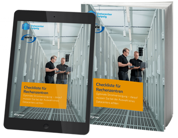 Checkliste für Rechenzentren Stromversorgung E-book Checkliste Rechenzentrum Packshot