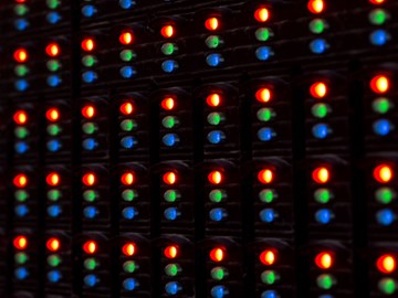 Dioden-Leuchten-Videos Lichtermuster einer großen Videoproduktion